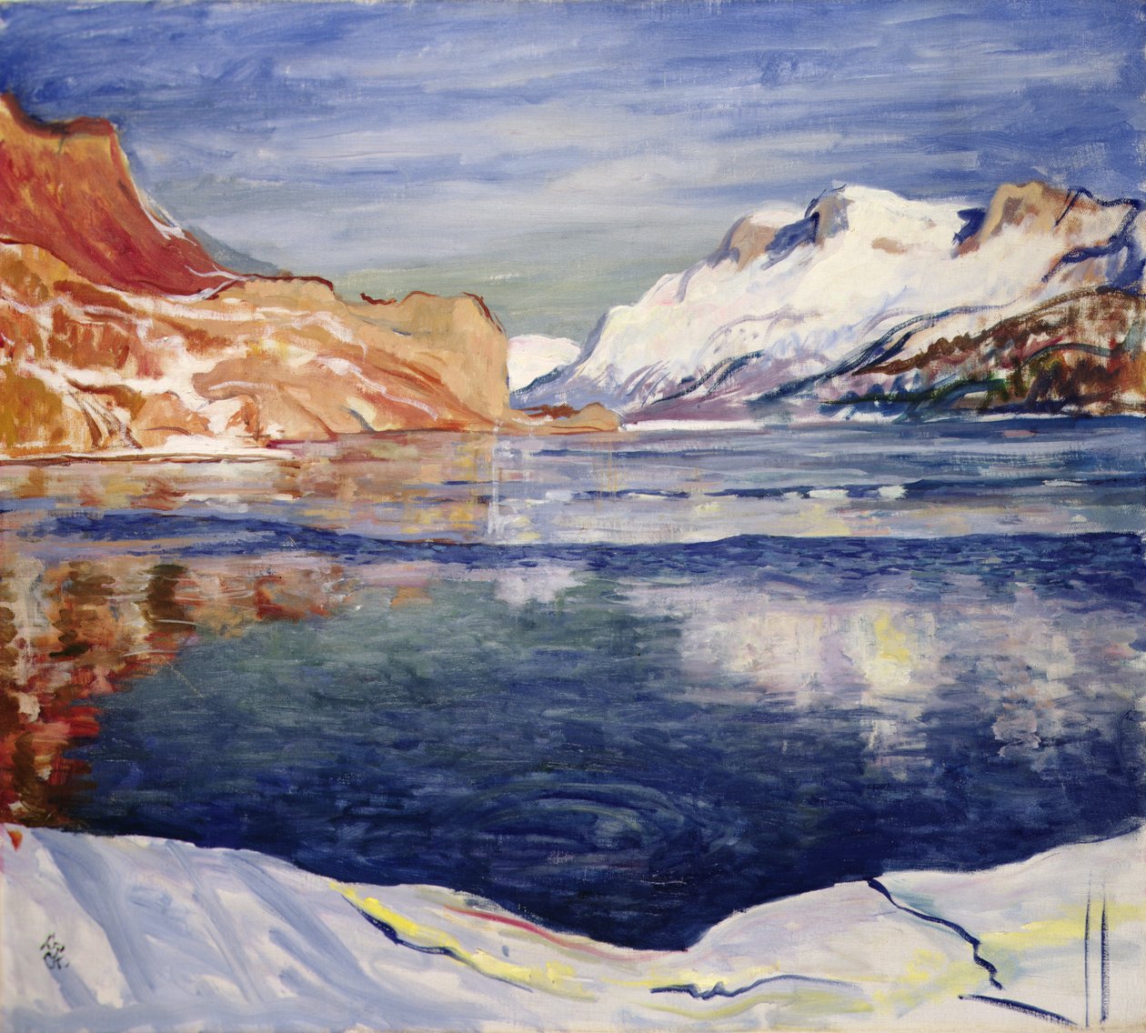 Lago hai gela (som att frysa), maloj av Giovanni Giacometti