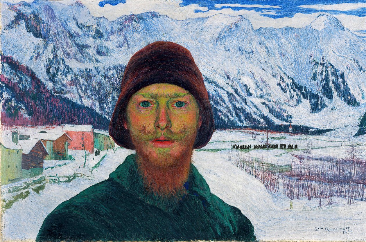 Självporträtt, 1899. av Giovanni Giacometti