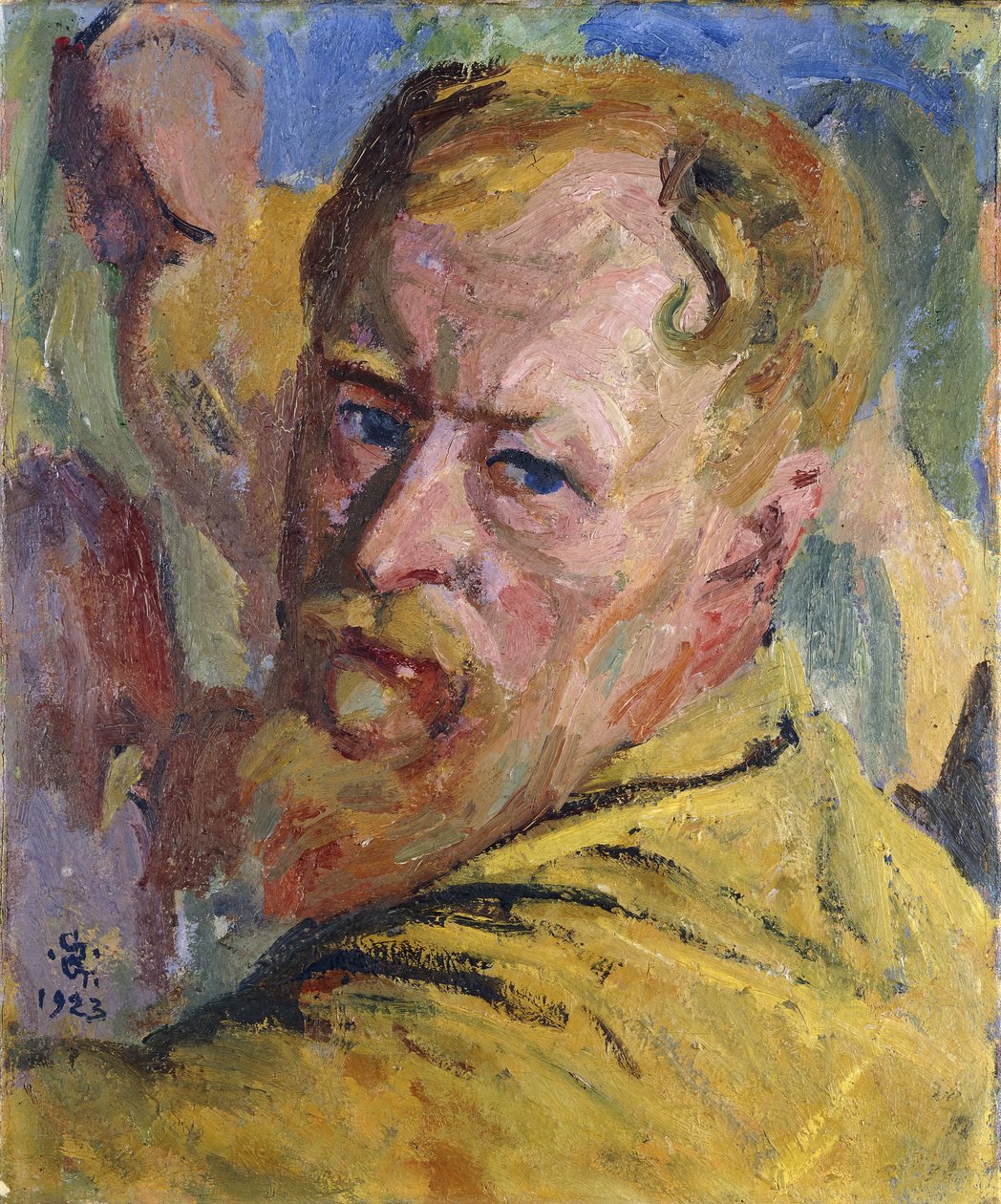 Självporträtt, 1923 av Giovanni Giacometti