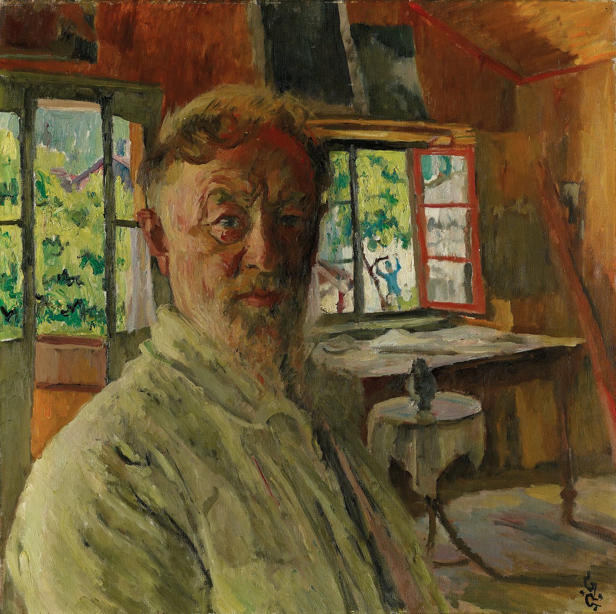 Självporträtt, 1931 av Giovanni Giacometti