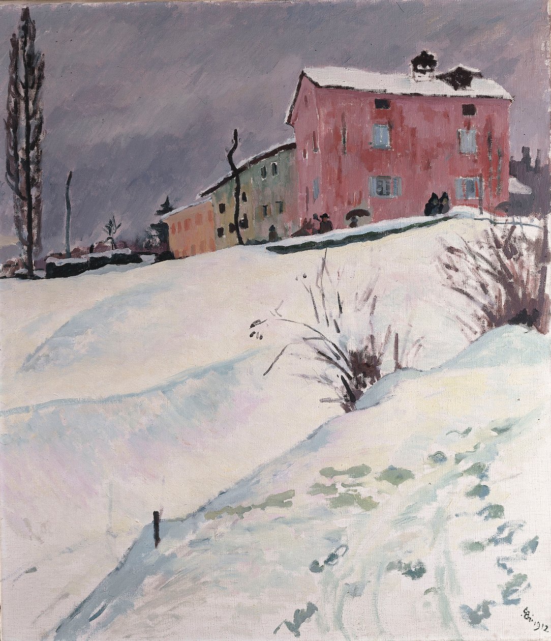 Röda huset, 1912 av Giovanni Giacometti