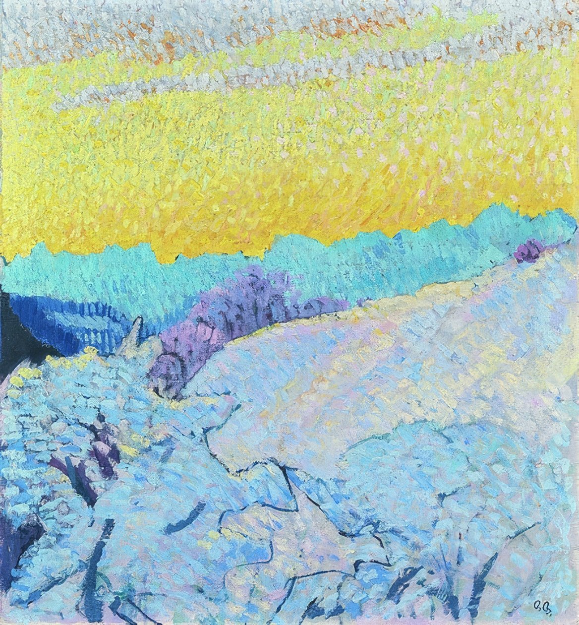 Winterabend. 1905-06 av Giovanni Giacometti