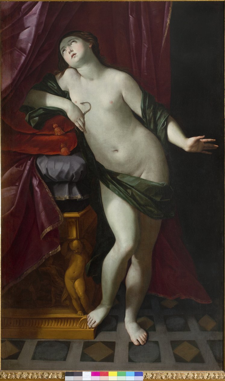 Kleopatras död, 1625-26 av Giovanni Giacomo Sementi