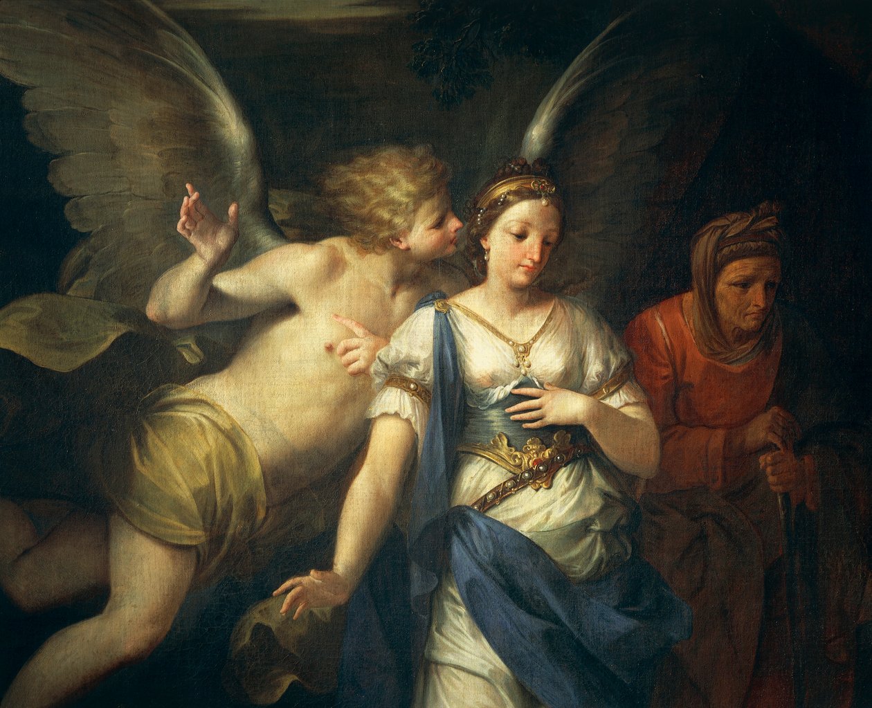 Ängel inspirerande Judith av Giovanni Gioseffo da Sole