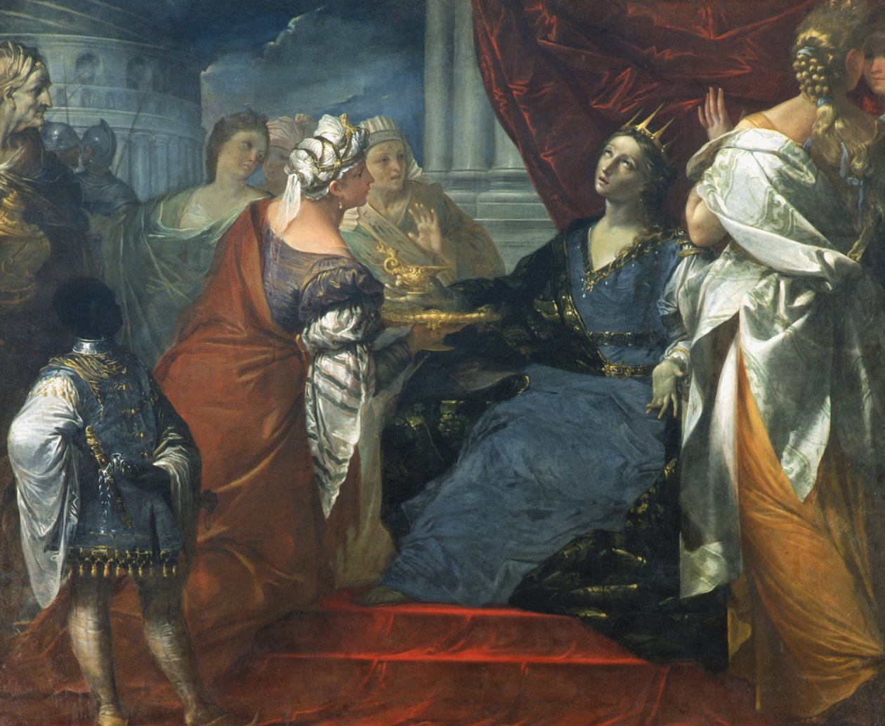 Drottning Artemisia dricker Mausolus aska av Giovanni Gioseffo da Sole