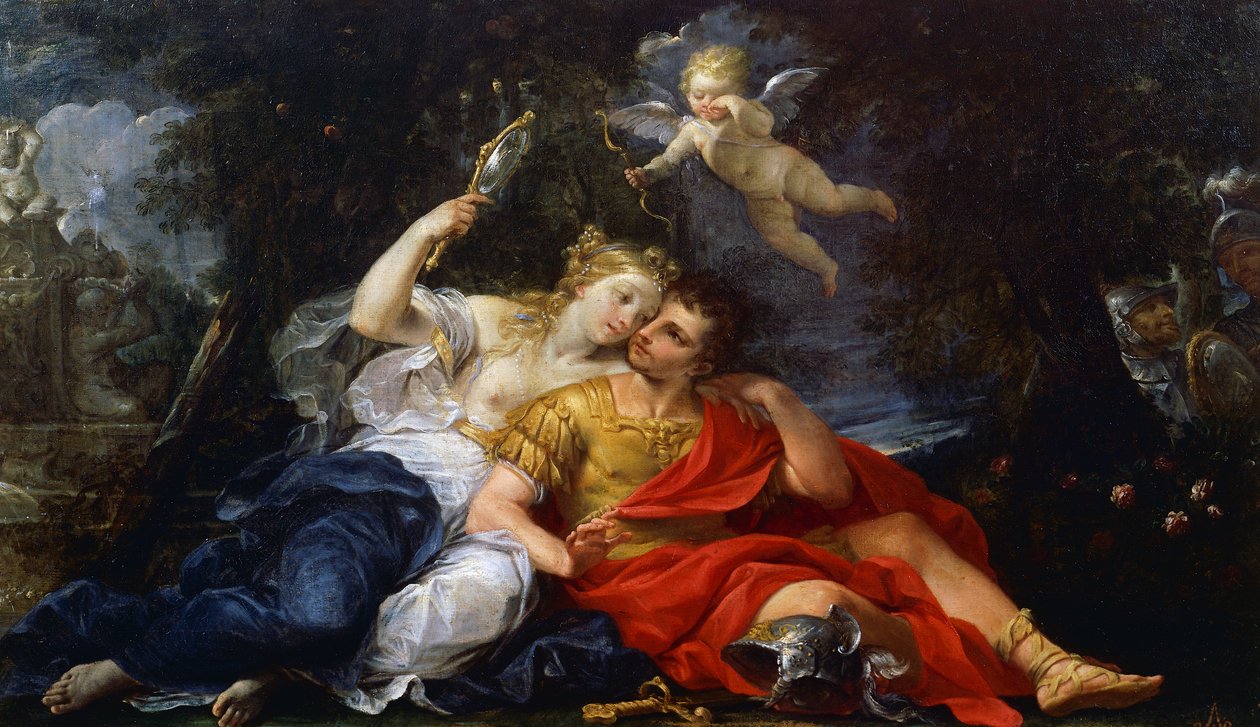 Rinald och Armida, målning av Giovan Gioseffo dal Sole av Giovanni Gioseffo da Sole