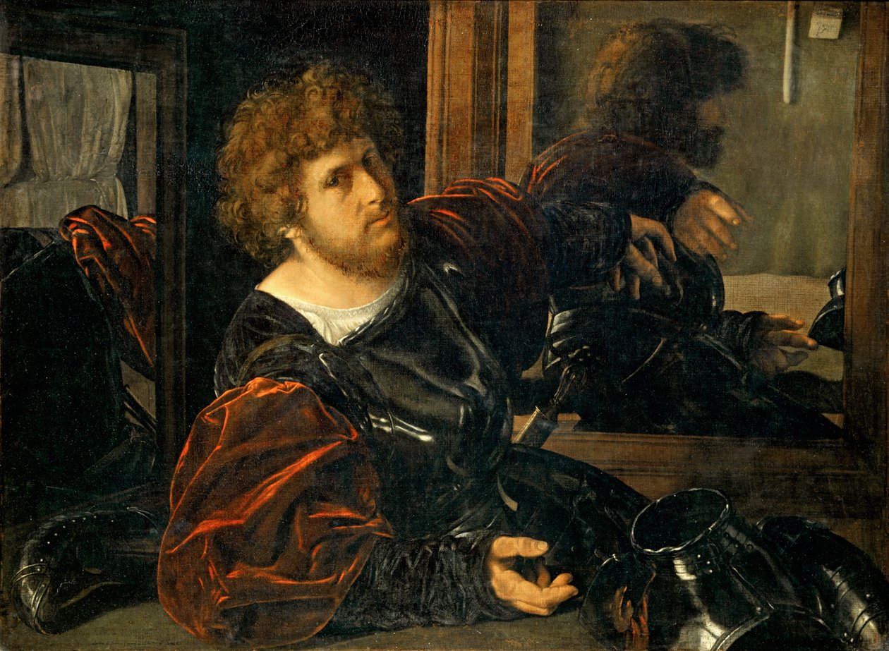 Autoportrait, tidigare känt som Portrait de Gaston de Foix - Selfportrait, tidigare känt som Portrait of Gaston de Foix ... av Giovanni Girolamo Savoldo