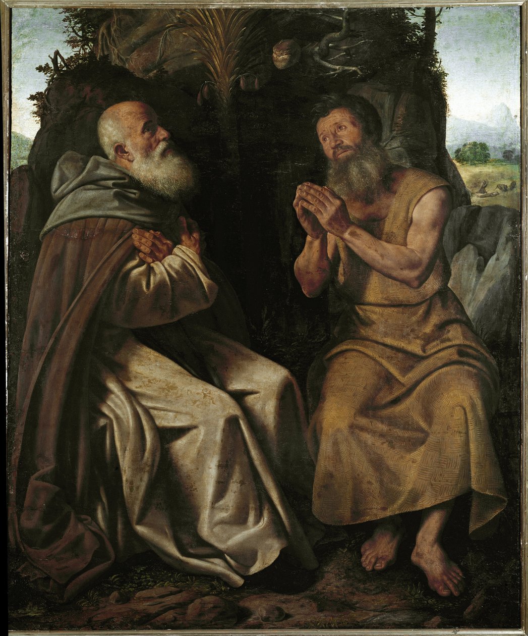 Sankt Antonius Abbe av Giovanni Girolamo Savoldo