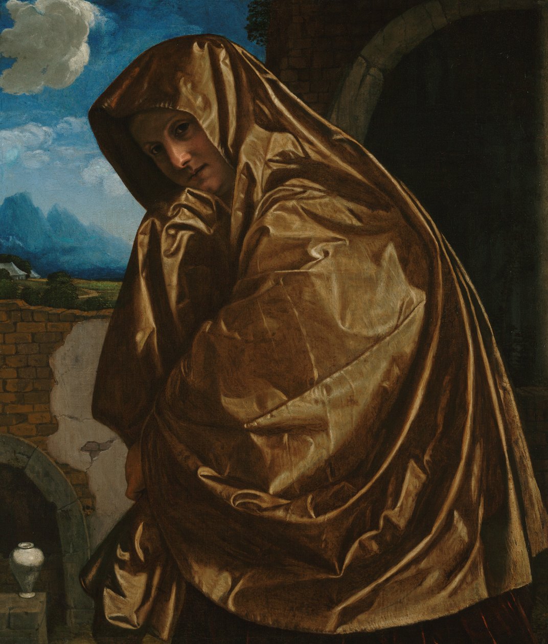 Heliga Maria Magdalena vid graven av Giovanni Girolamo Savoldo