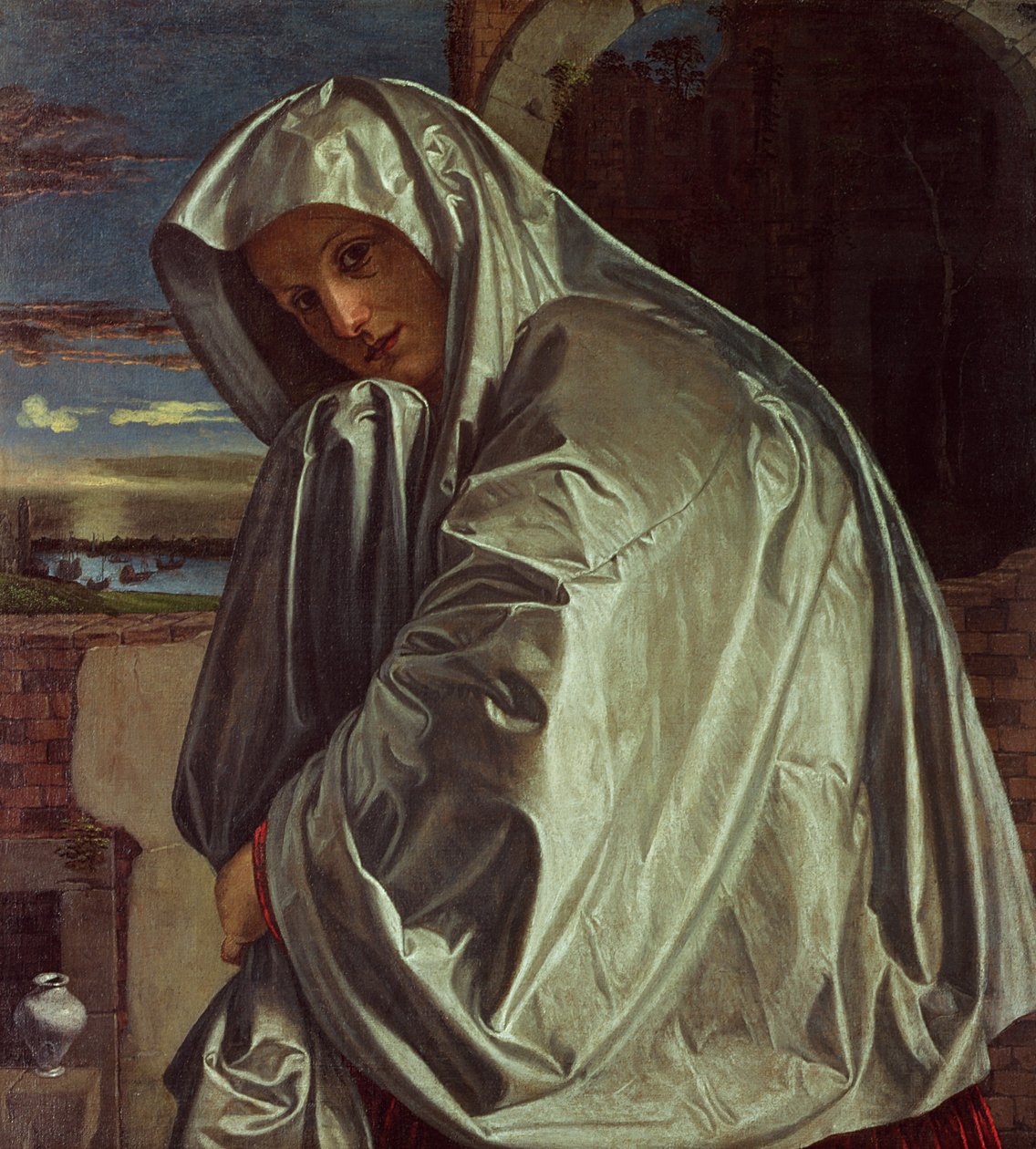 St. Maria Magdalena närmar sig graven av Giovanni Girolamo Savoldo