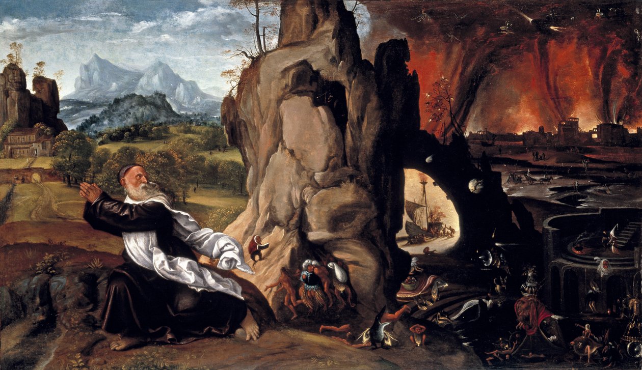 Sankt Antonius plåga av Giovanni Girolamo Savoldo
