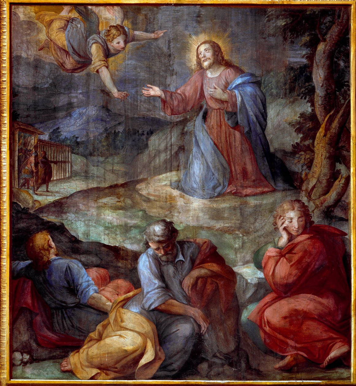 Bönen i olivträdens trädgård Fresco av Giovanni Balducci sa il Cosci (1560-1603) 1594-1600 Rom, Santa Prassede, Italien av Giovanni Il Cosci Balducci