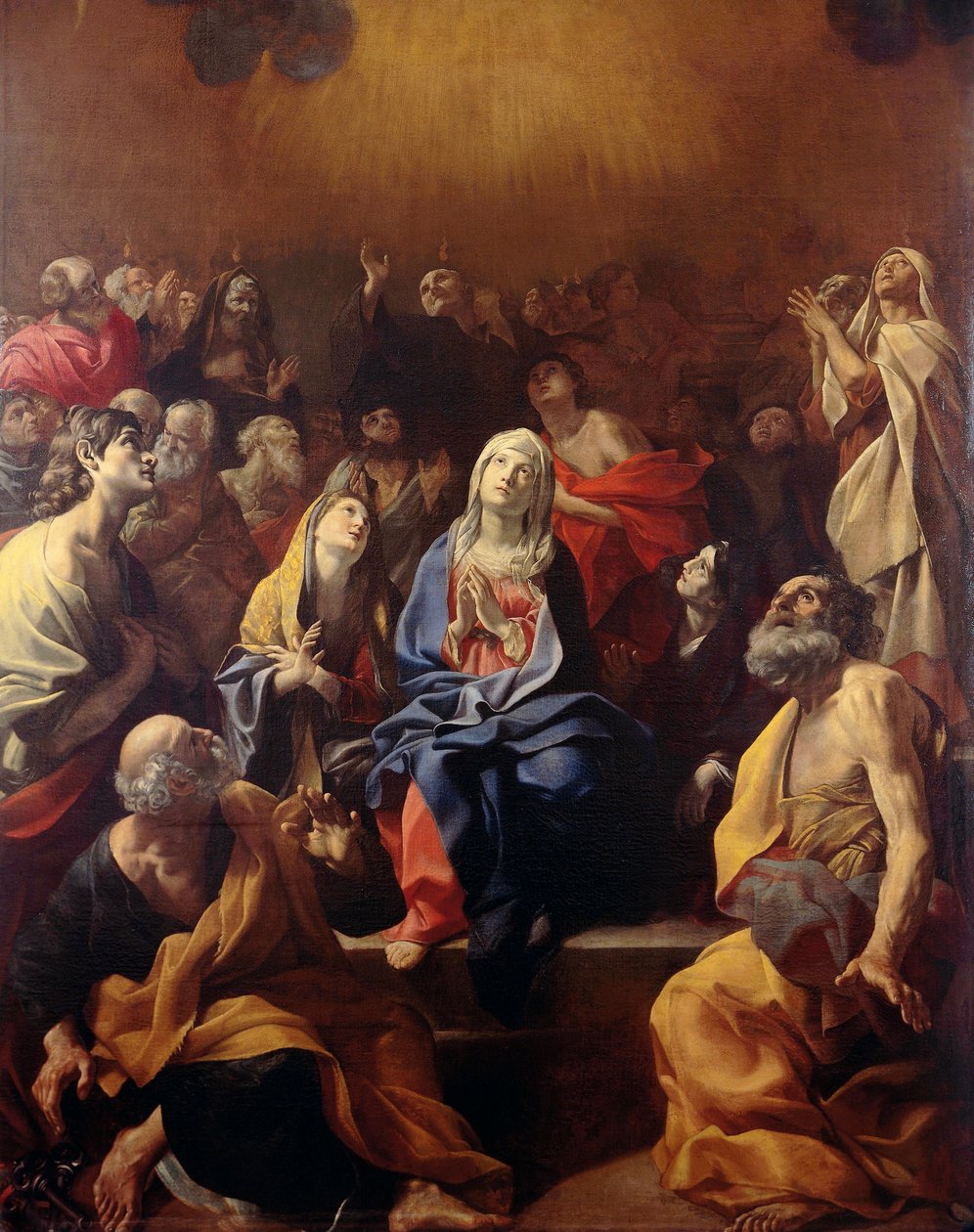 Pingst av Giovanni Lanfranco (1582-1647), olja på duk, 373x241 cm av Giovanni Lanfranco