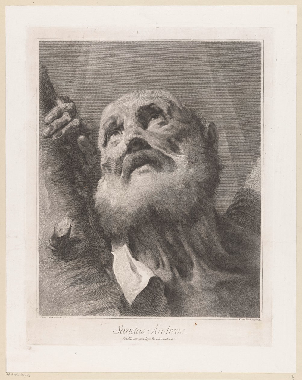 Apostel Andreas Sanctus Andreas (titel på objekt) Apostelen (serietitel) av Giovanni Marco Pitteri