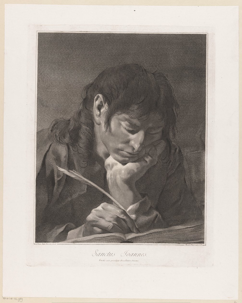 Aposteln Johannes Sanctus Joannes (titel på objekt) Apostlarna (serietitel) av Giovanni Marco Pitteri