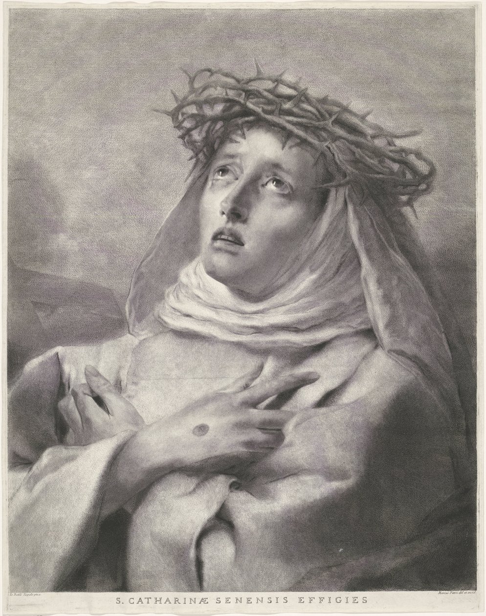 Sankta Katarina av Siena av Giovanni Marco Pitteri