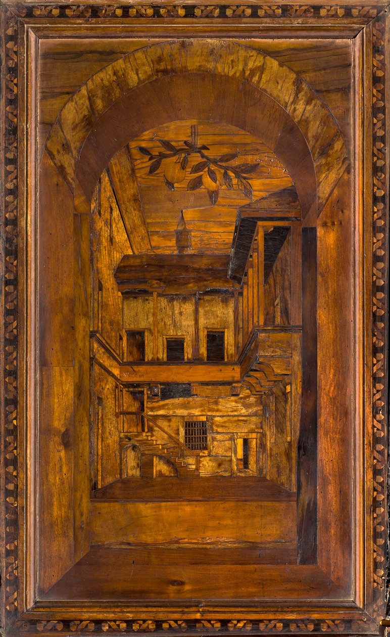 Lignaean Canonical Choir, inlagd av Giovanni Maria Platina 1484, Superior Stall av Giovanni Maria Platina