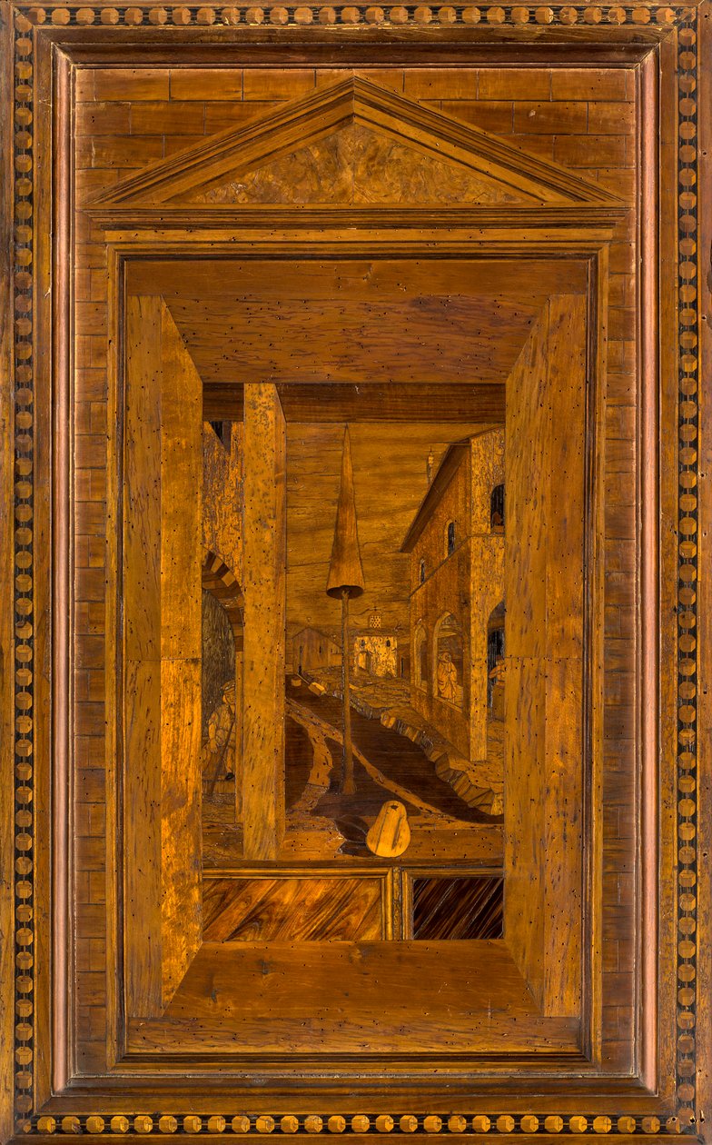Lignaean Canonical Choir, inlagd av Giovanni Maria Platina 1484, Superior Stall av Giovanni Maria Platina