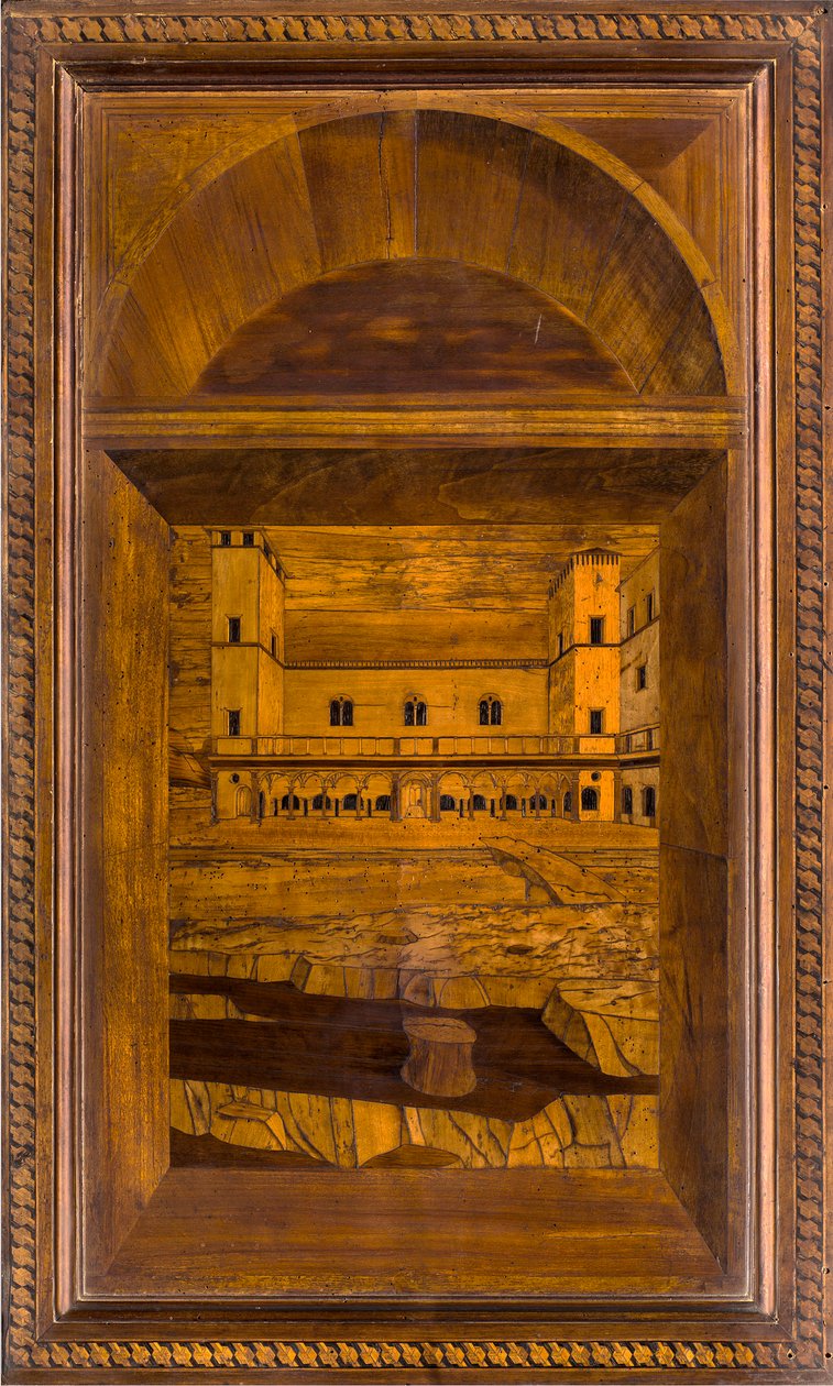 Lignaean Canonical Choir, inlagd av Giovanni Maria Platina 1484, Superior Stall av Giovanni Maria Platina