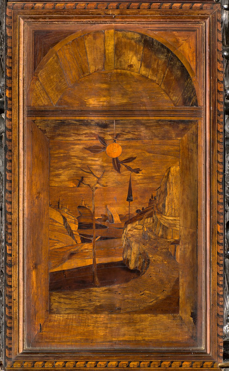 Lignaean Canonical Choir, inlagd av Giovanni Maria Platina 1484, Superior Stall av Giovanni Maria Platina
