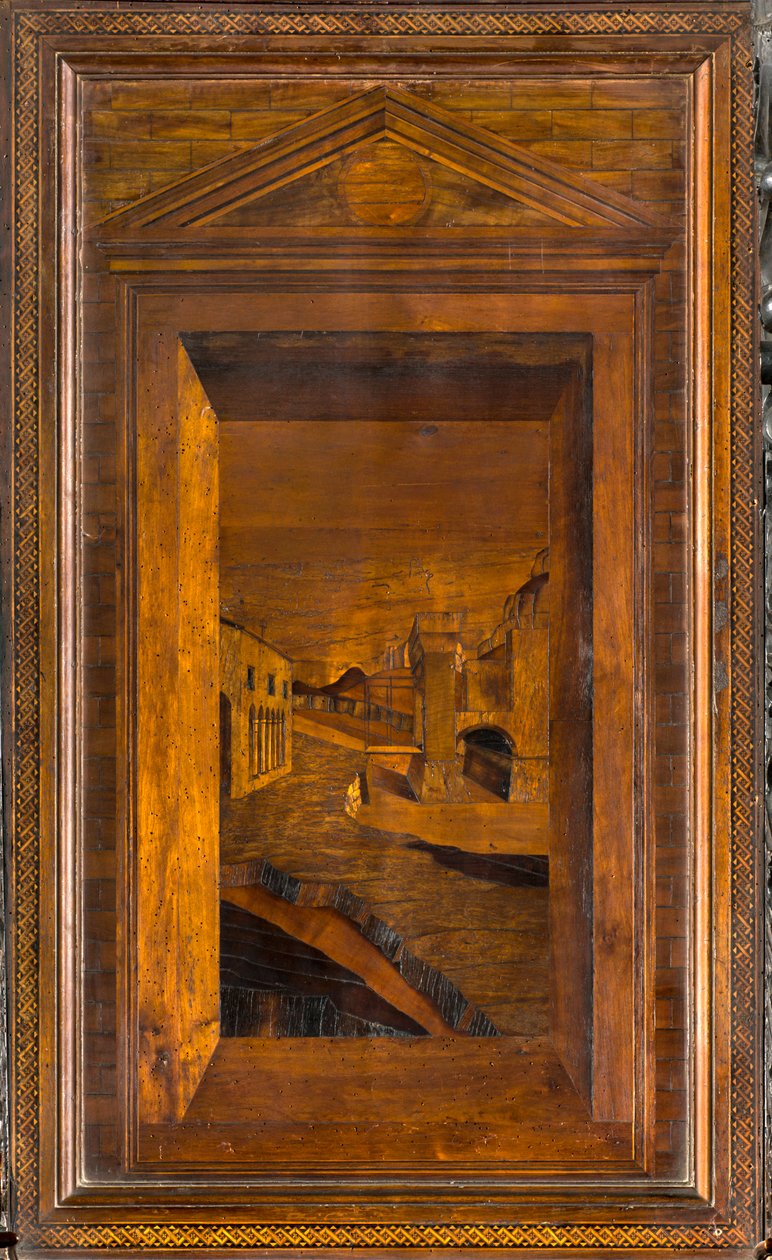 Lignaean Canonical Choir, inlagd av Giovanni Maria Platina 1484, Superior Stall av Giovanni Maria Platina