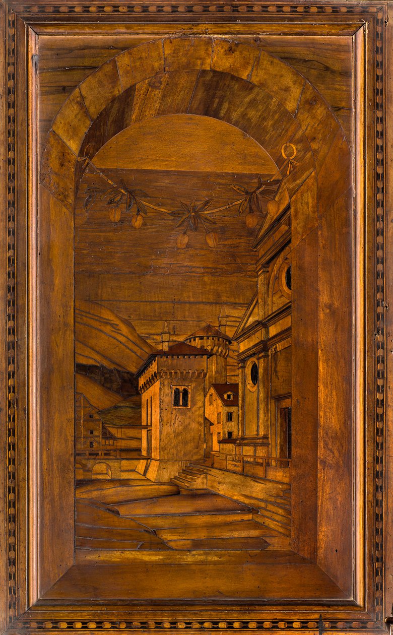 Lignaean Canonical Choir, inlagd av Giovanni Maria Platina 1484, Superior Stall av Giovanni Maria Platina