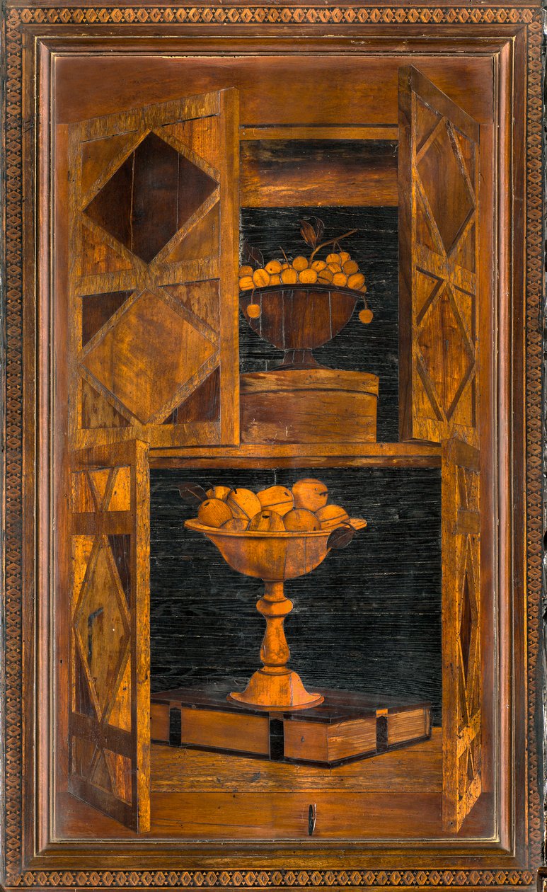 Lignaean Canonical Choir, inlagd av Giovanni Maria Platina 1484, Superior Stall av Giovanni Maria Platina