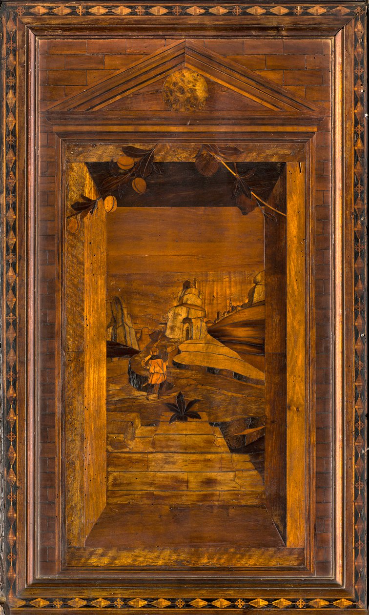 Lignaean Canonical Choir, inlagd av Giovanni Maria Platina 1484, Superior Stall av Giovanni Maria Platina