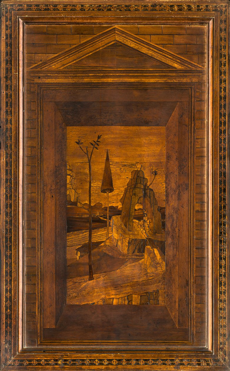 Lignaean Canonical Choir, inlagd av Giovanni Maria Platina 1484, Superior Stall av Giovanni Maria Platina