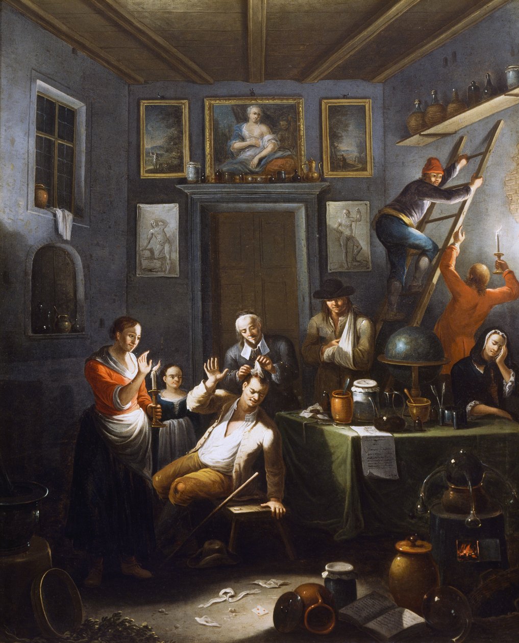 Doktorn, målning av Giovanni Michele Granieri (aktiv 1736-1752). av Giovanni Michele Granieri