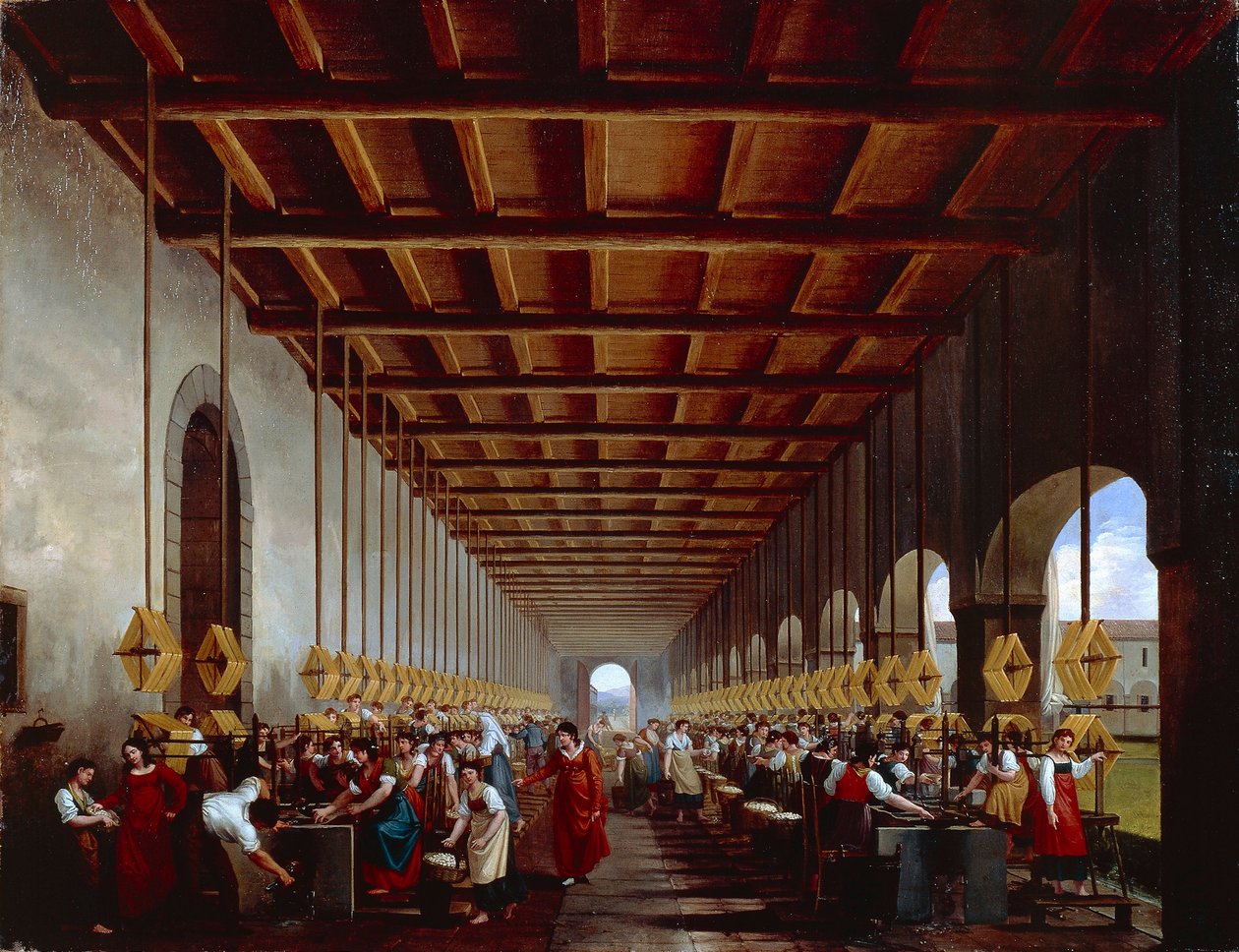 Italien, Spinneriet av Giovanni Migliara