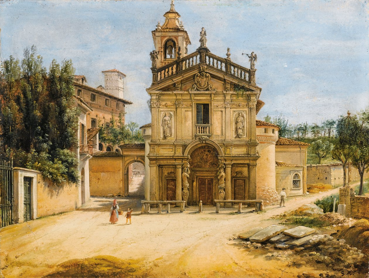 Madonninakyrkan i Prato, Varese av Giovanni Migliara
