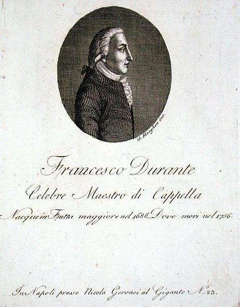 Francesco Durante (1686-1756) (gravyr) av Giovanni Morghen