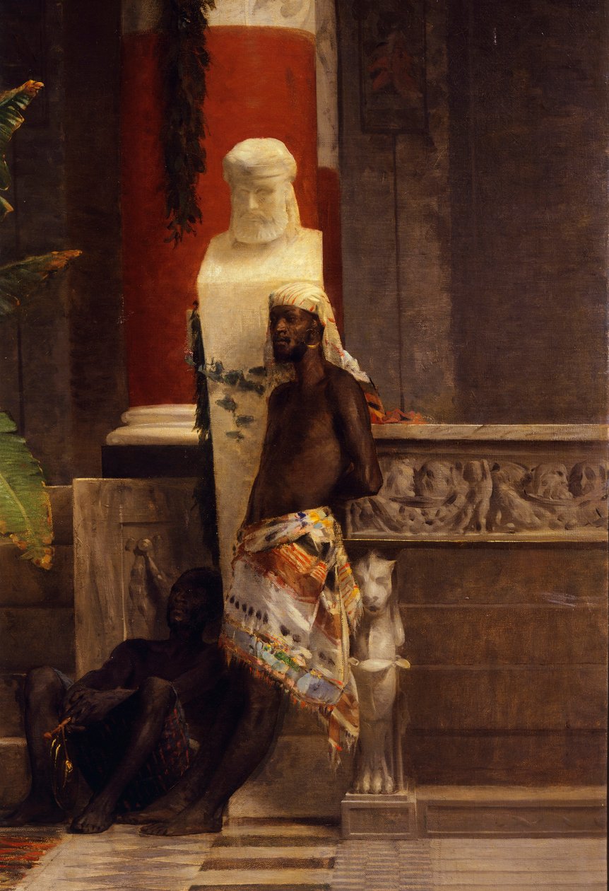 Poppeas hämnd, detalj, av Giovanni Muzzioli (1854-1894), olja på duk av Giovanni Muzzioli