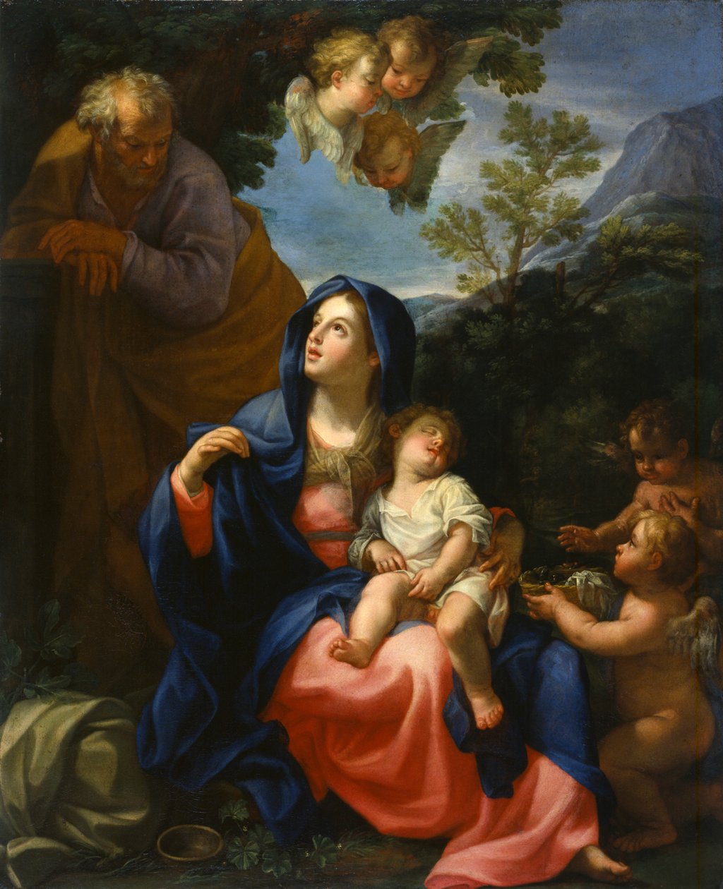 Vilan på flykten till Egypten, c.1720-30 av Giovanni Odazzi