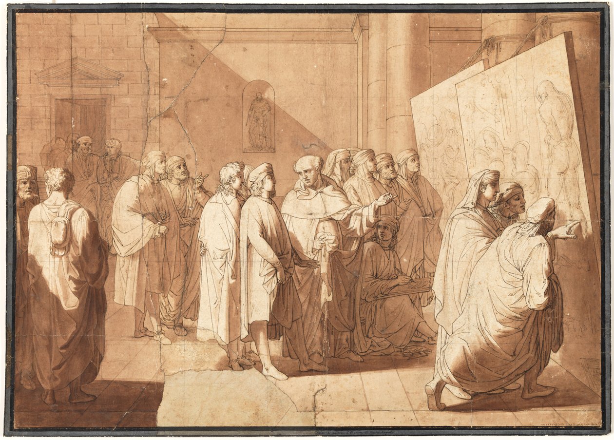 Från Bartolommeo visar Raphael Leonardo och Michelangelos kartonger av Giovanni Paolo Lasinio