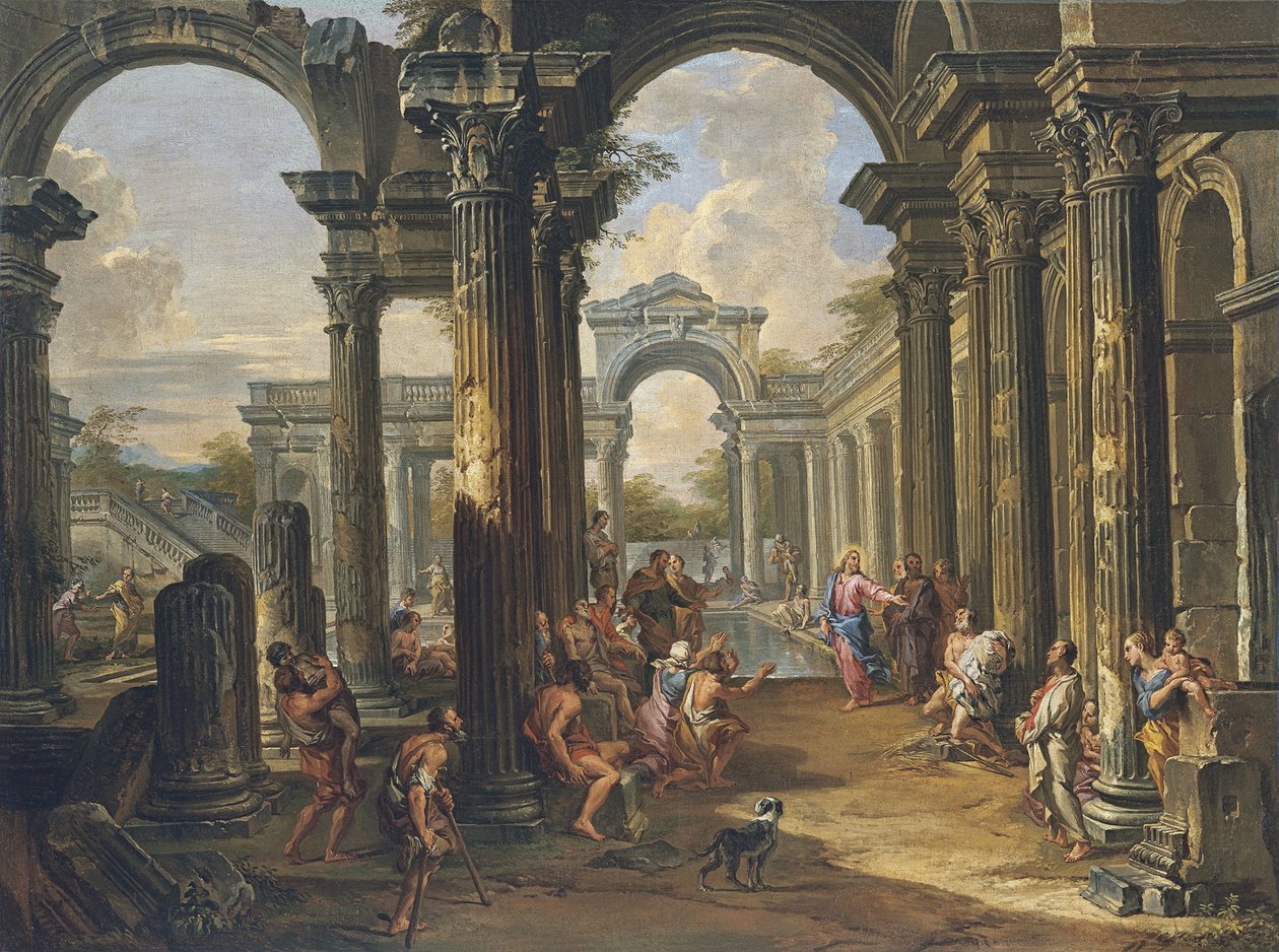 Poolen i Bethesda av Giovanni Paolo Pannini