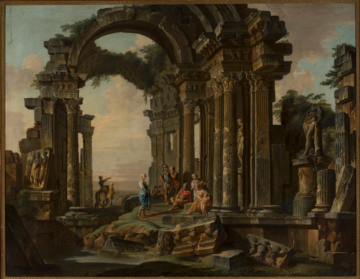 Romerska ruiner av Giovanni Paolo Pannini