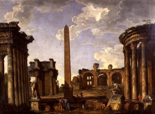 Romersk Capriccio av Giovanni Paolo Pannini