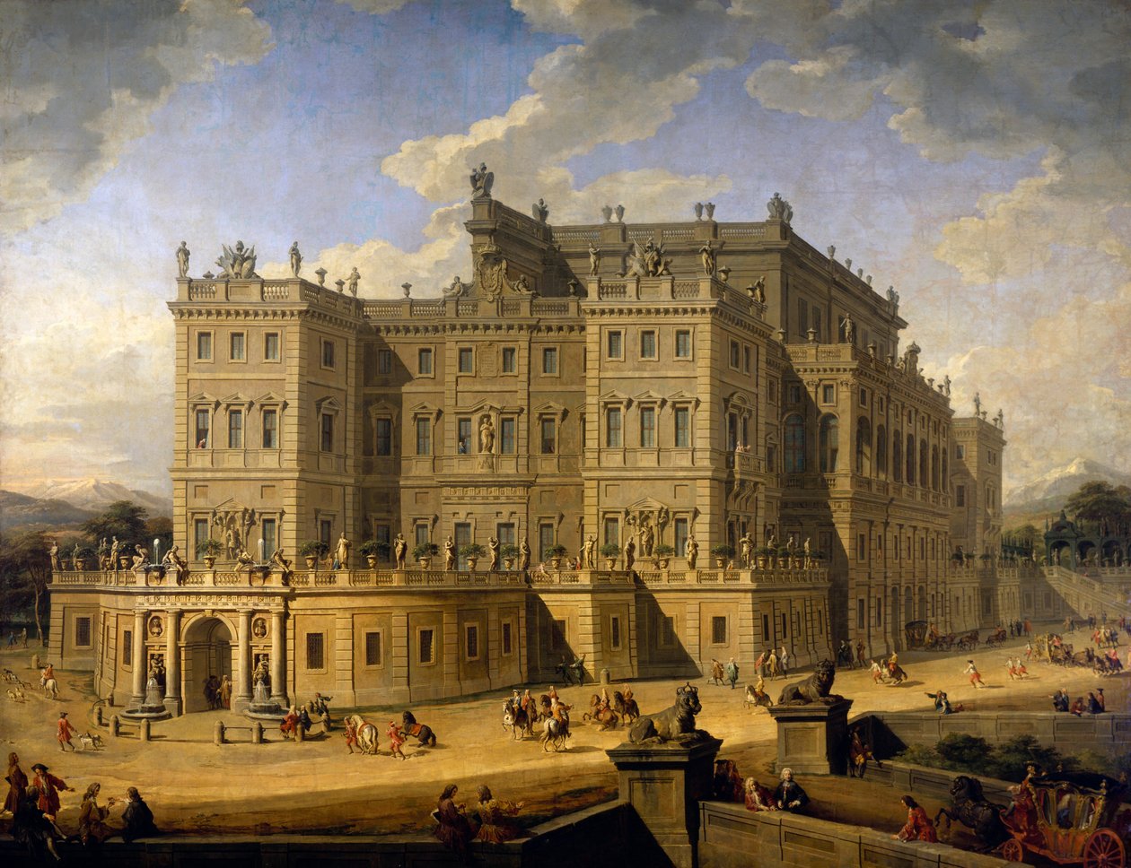 Utsikt över Rivolis slott av Giovanni Paolo Pannini