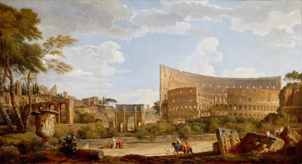 Utsikt över Colosseum av Giovanni Paolo Pannini