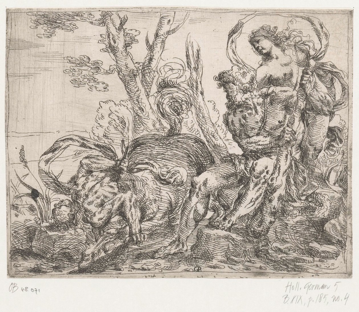 Herkules dödar kentauren Nessus av Giovanni Pietro Possenti