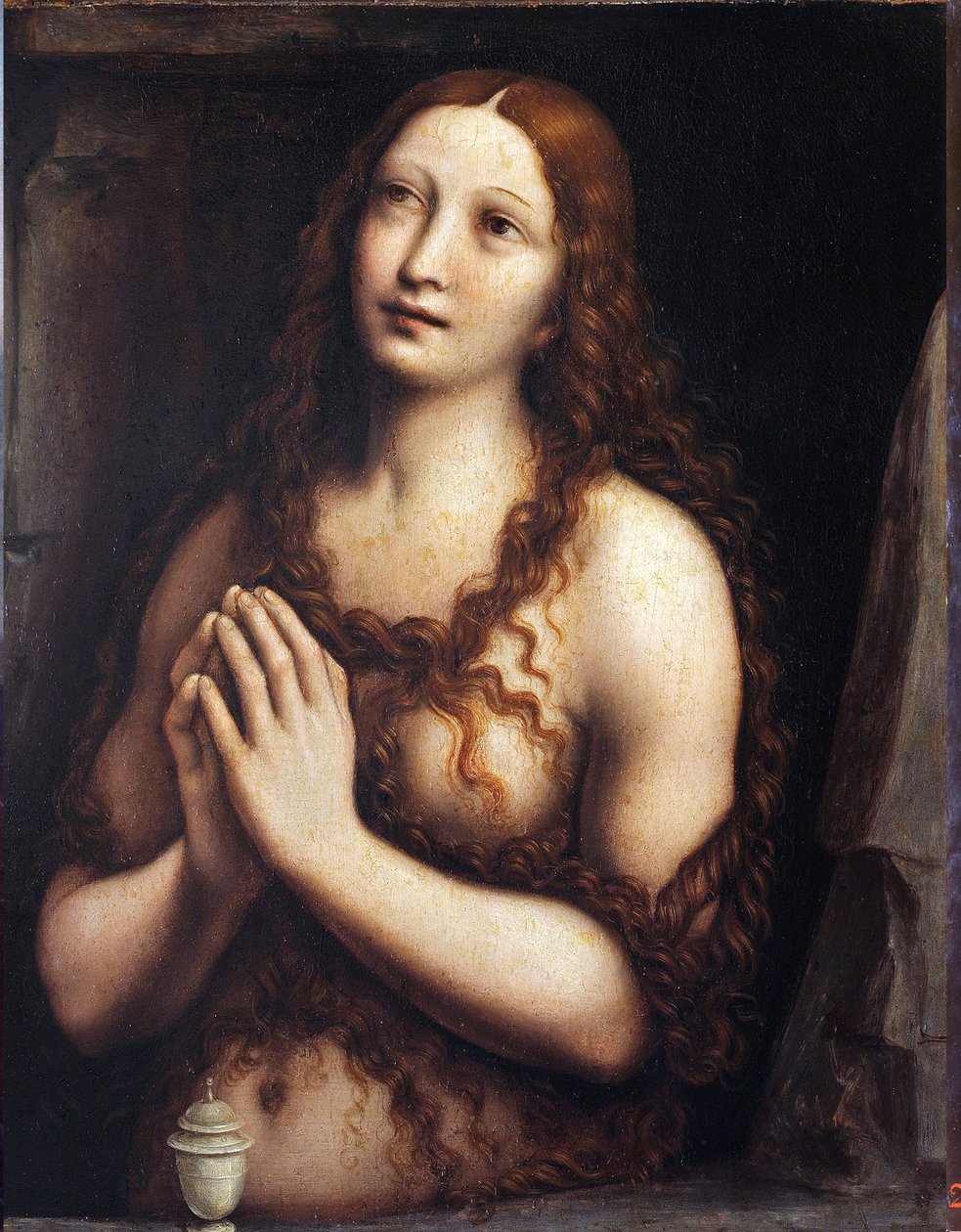 Ångerfulla Maria Magdalena par Giampietrino (1 hälften av 1500-talet), första hälften av 1500-talet. - Tempera på panel, 49x39 - State Hermitage, St. Petersburg av Giovanni Pietro Rizzoli Giampietrino