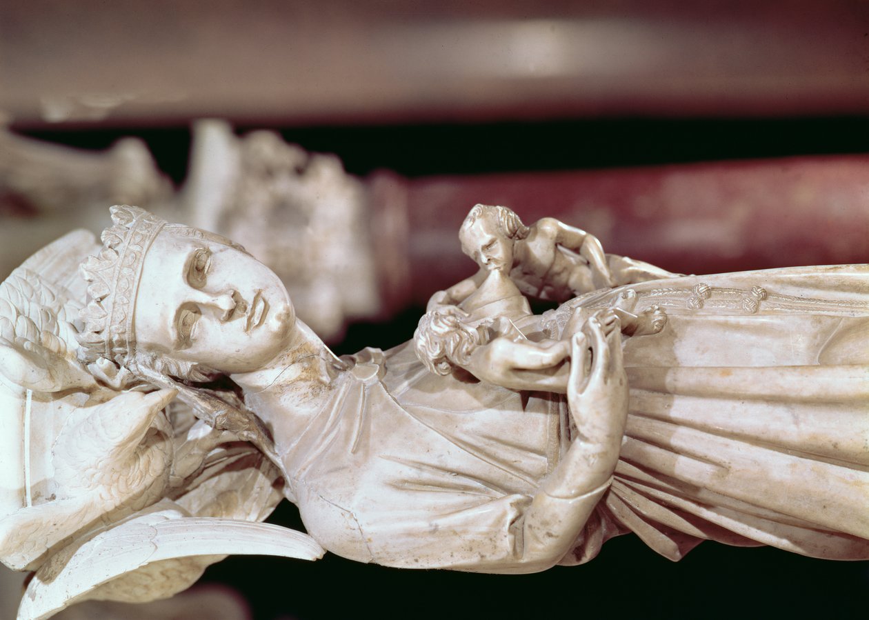 Predikstol, detalj av skulptur marmordetalj av 124321 av Giovanni Pisano