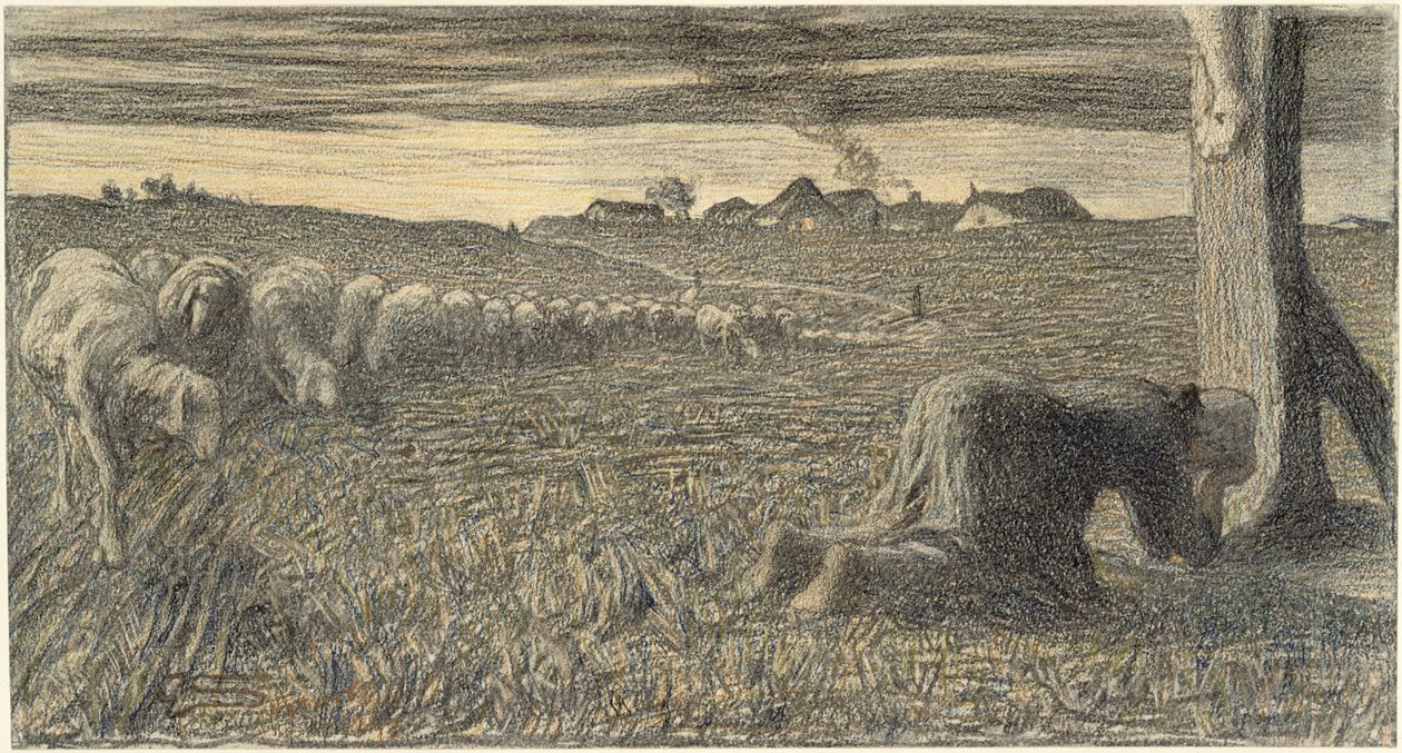 Bönen vid korset av Giovanni Segantini