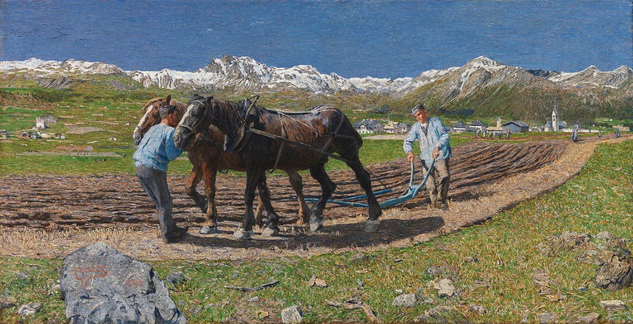 Plöjningen av Giovanni Segantini