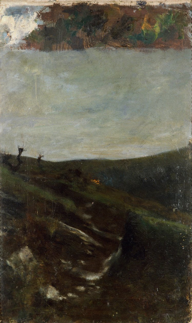 Landskap nära Milano av Giovanni Segantini