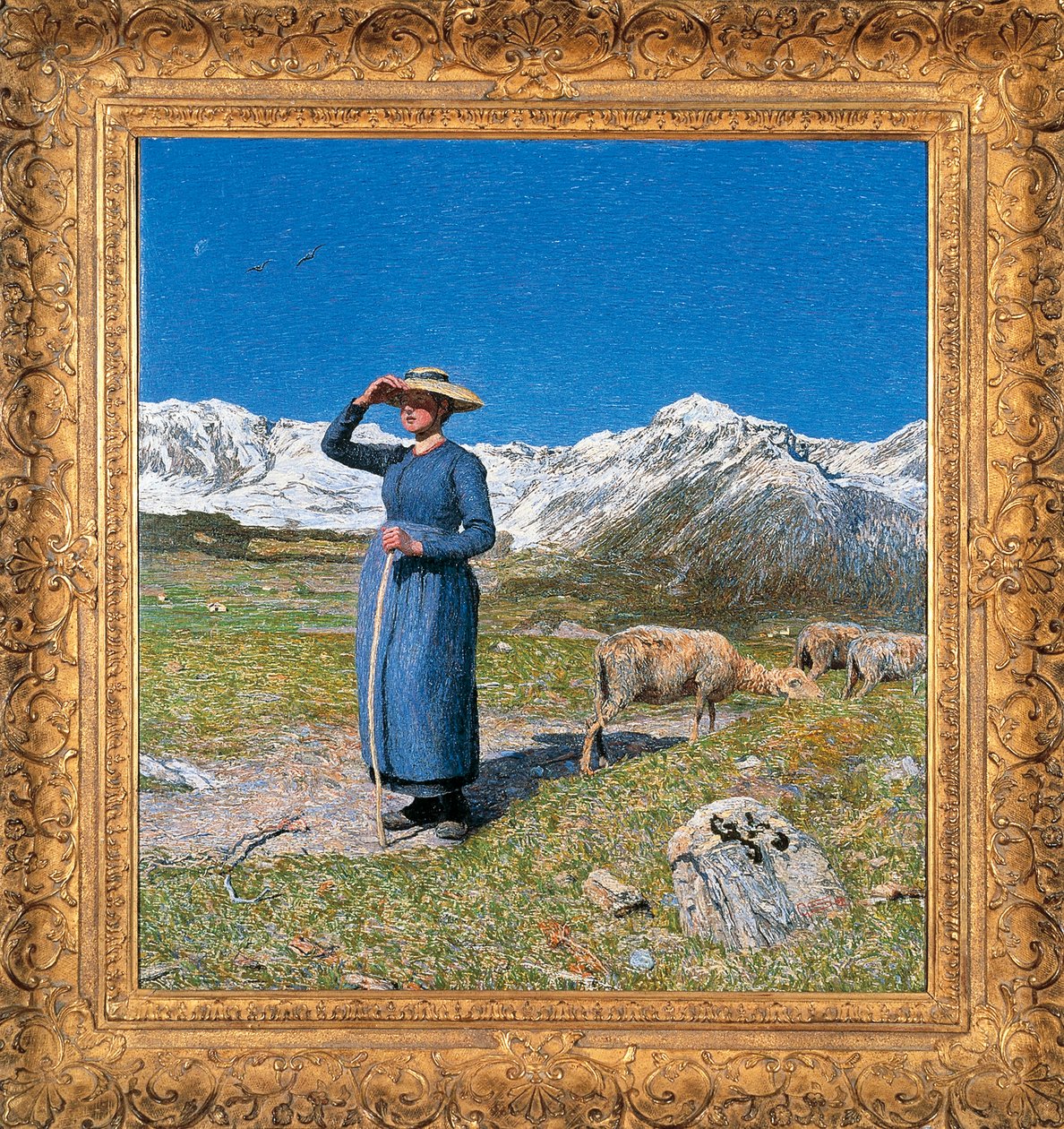 Middag i Alperna av Giovanni Segantini