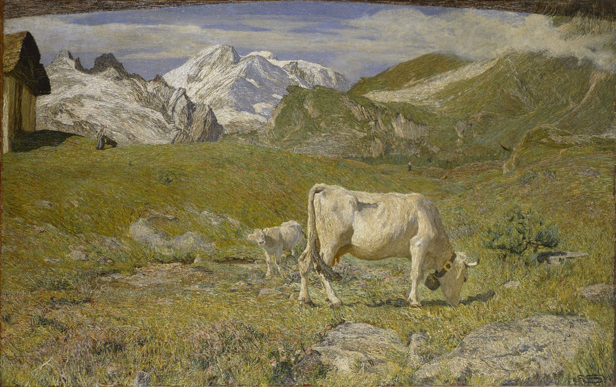 Vårbetesmarker Vårbetesmarker, 1896. av Giovanni Segantini