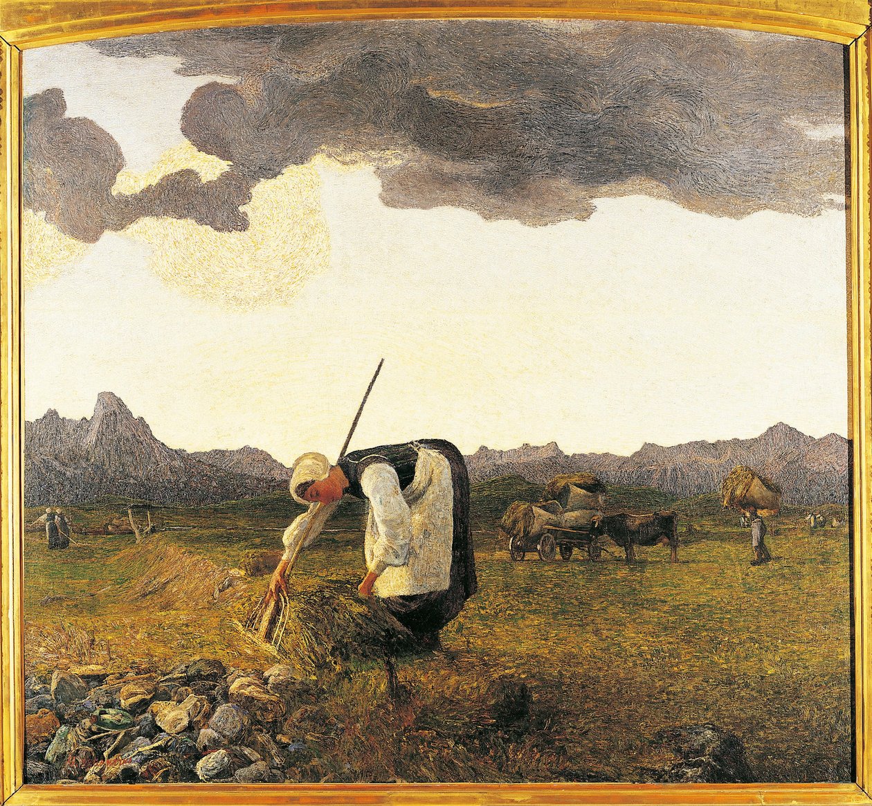 Schweiz, Saint Moritz, Höskörden av Giovanni Segantini